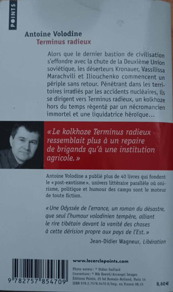 Terminus Radieux d'Antoine Volodine : quatrième de couverture du roman chez Points