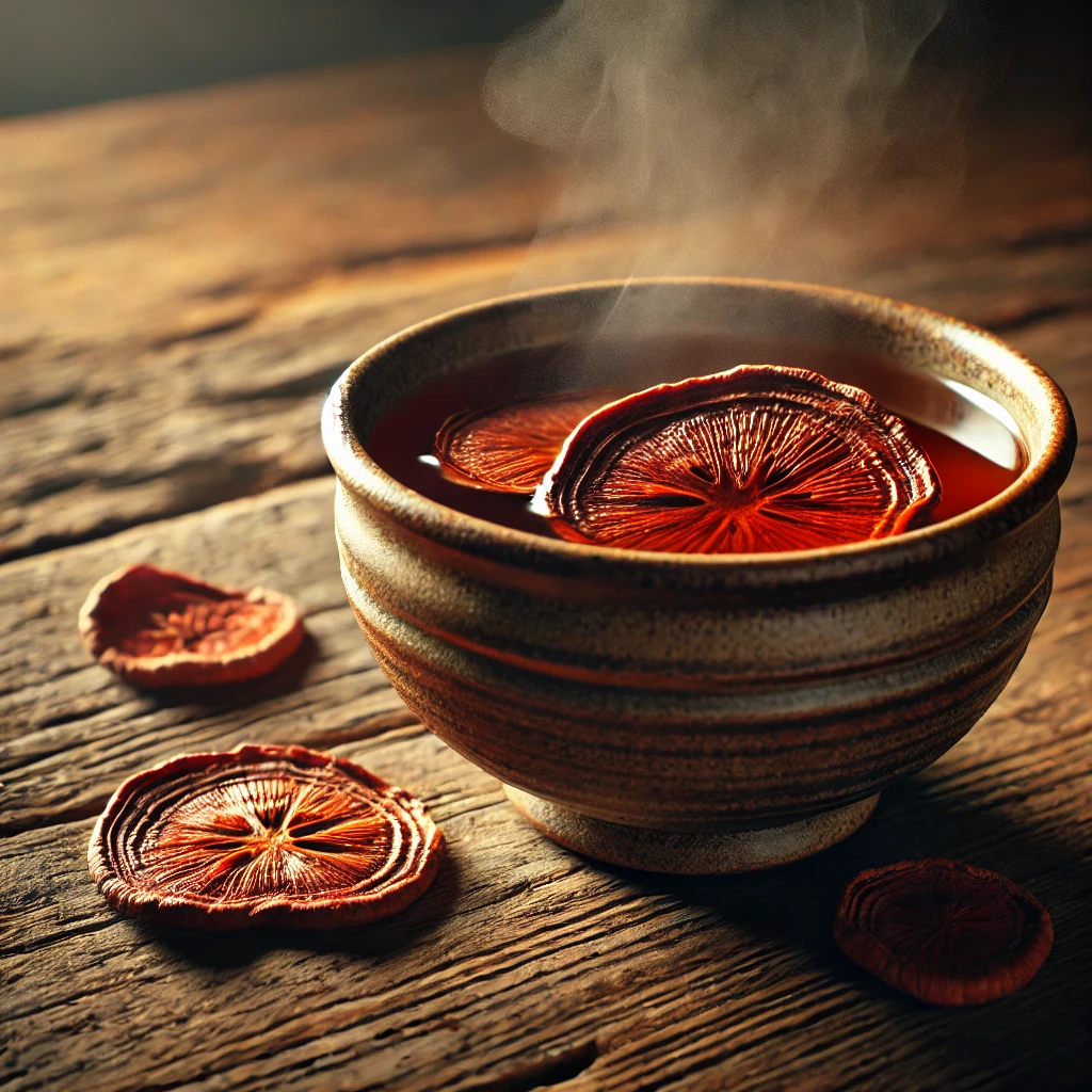 bol de tisane au reishi