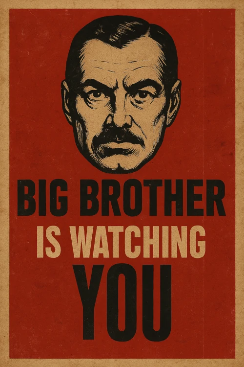 affiche "Big brother is watching you"